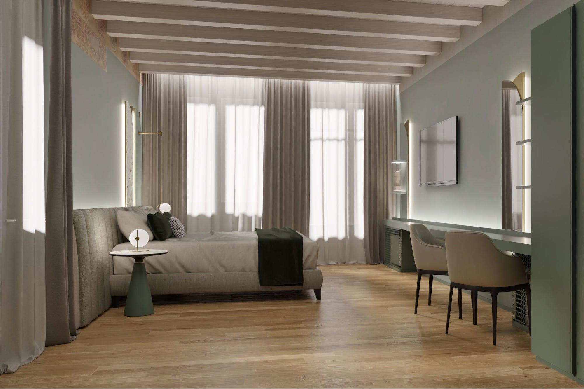 Relais Balcone Di Giulietta Hotel Verona Ngoại thất bức ảnh 3D rendering of a bedroom